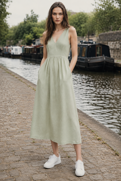 Fernleigh Linen Midi Dress product hero