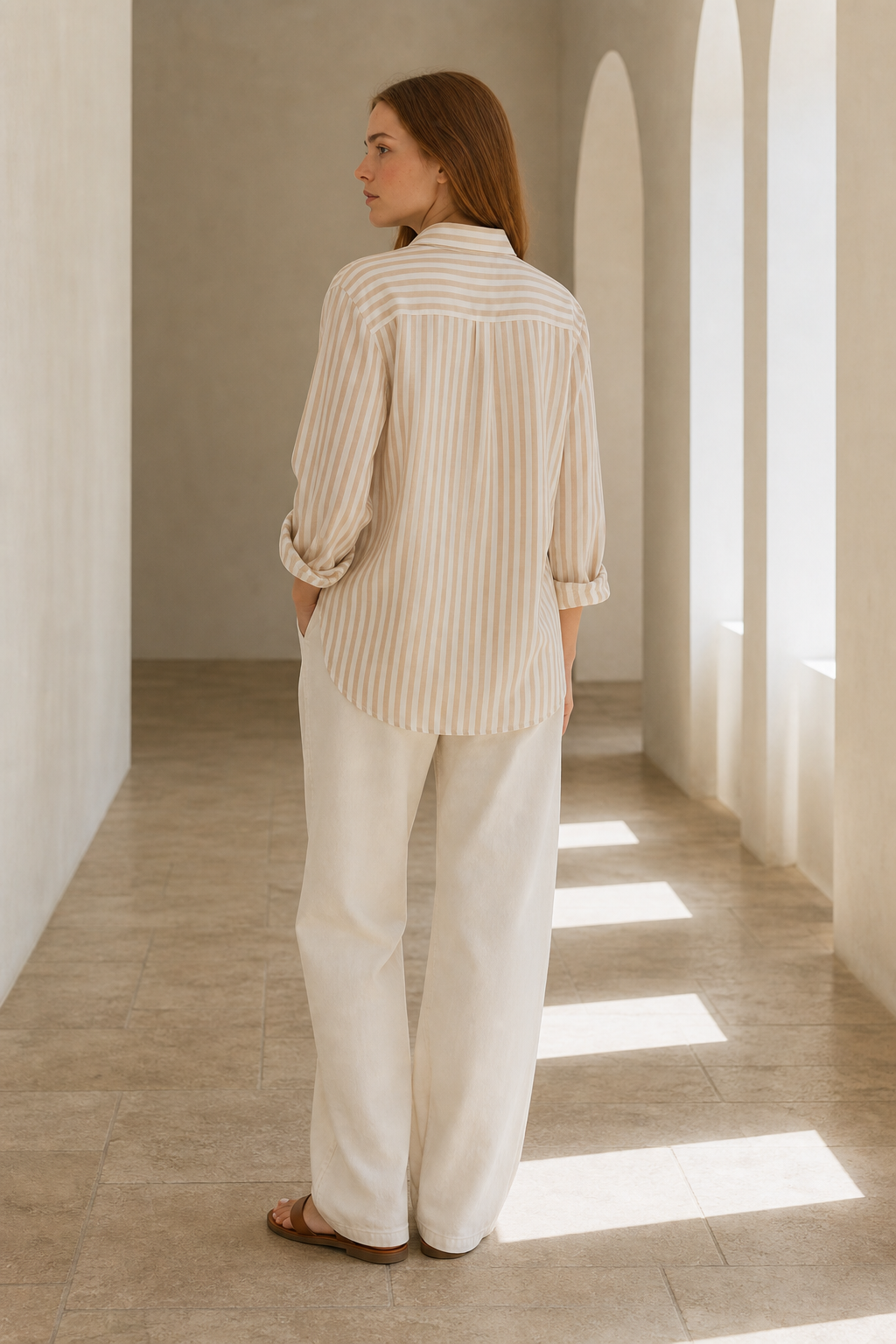 Meadow 83 cotton shirt back or construction