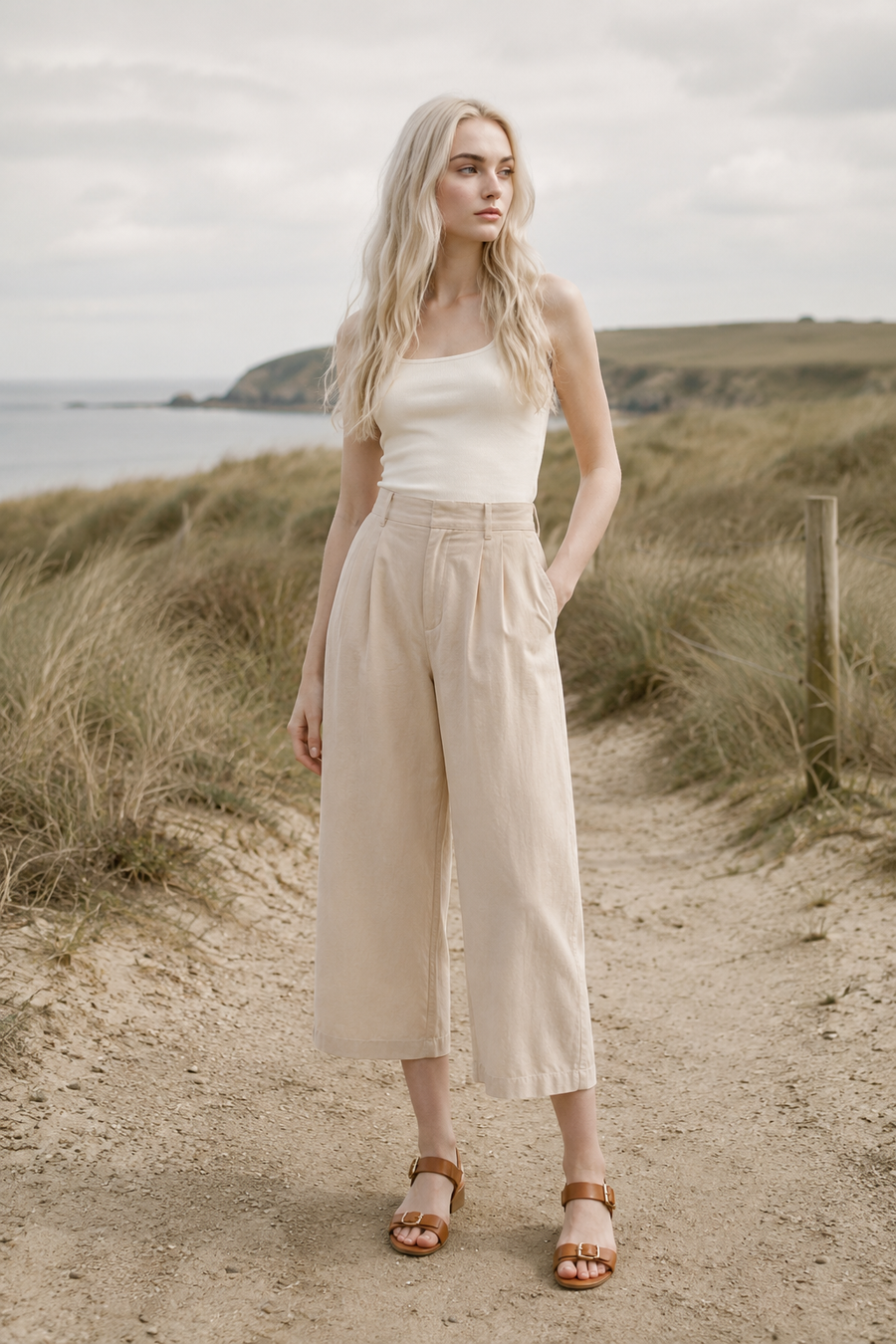 Fern 84 crop trouser product hero